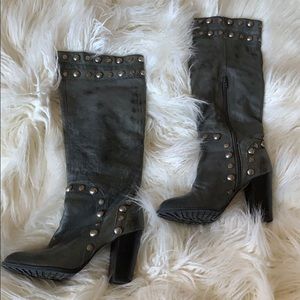 Stud Bronx Leather Boot